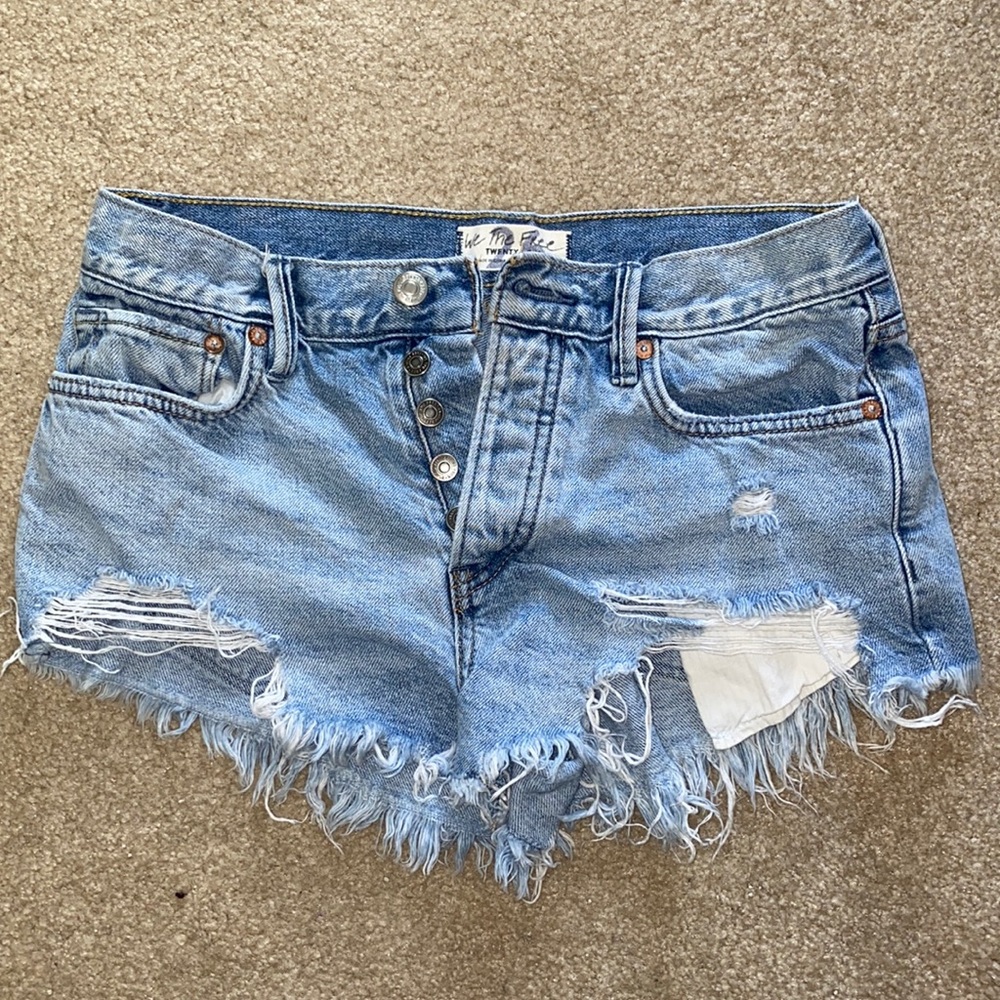 Denim shorts